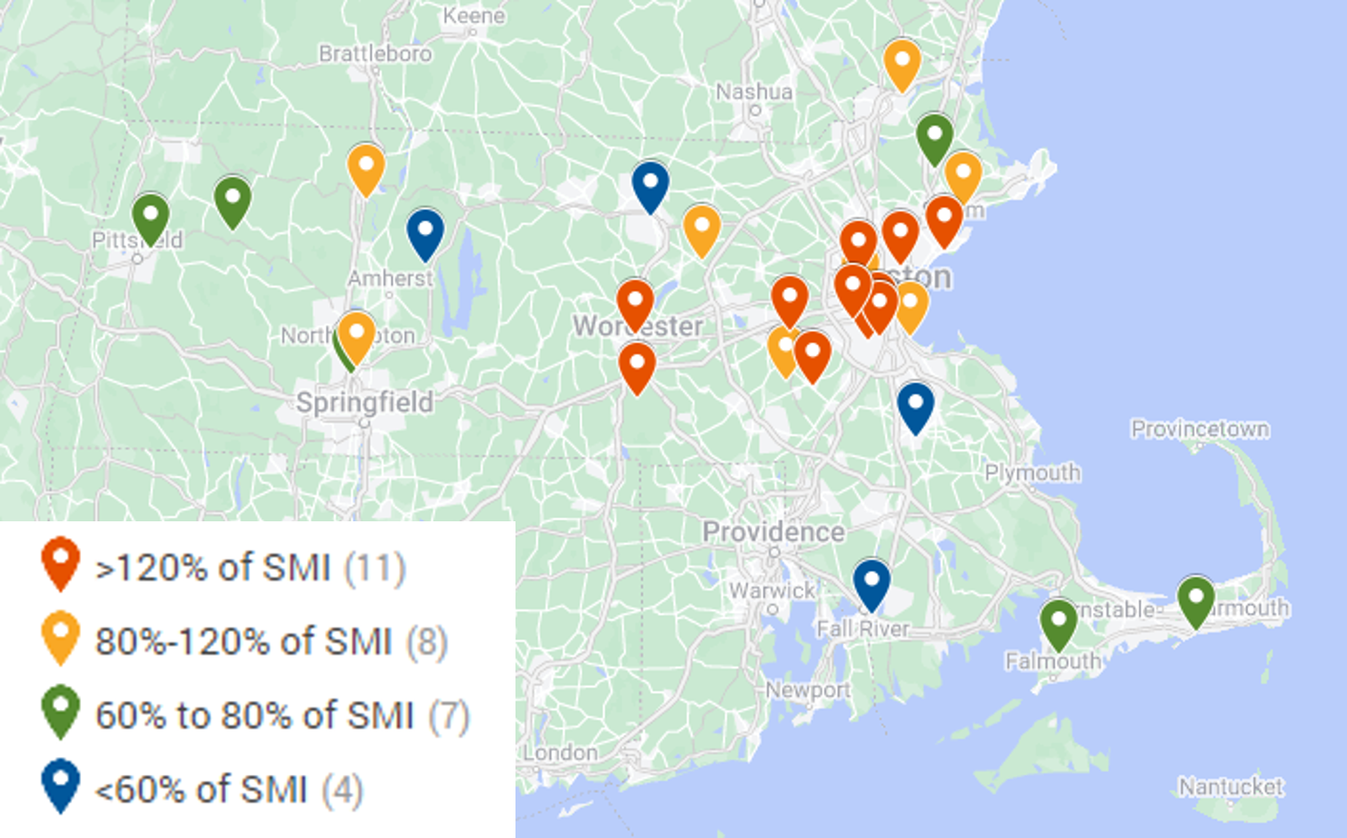 Map showing locations of Decarbonization Pathways Cohort 1 Project Locations