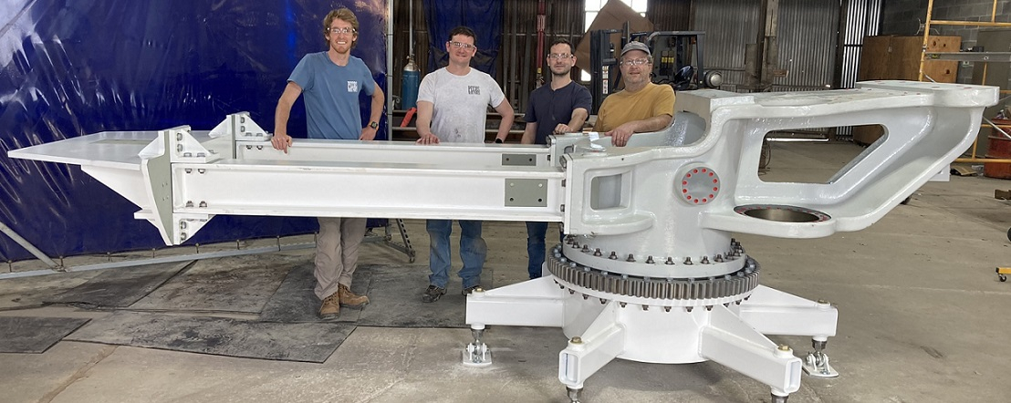 PECOS Wind team with innovative low-speed wind turbine structural components