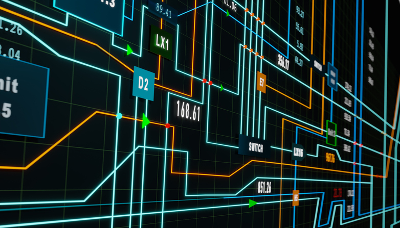 abstract grid node tree