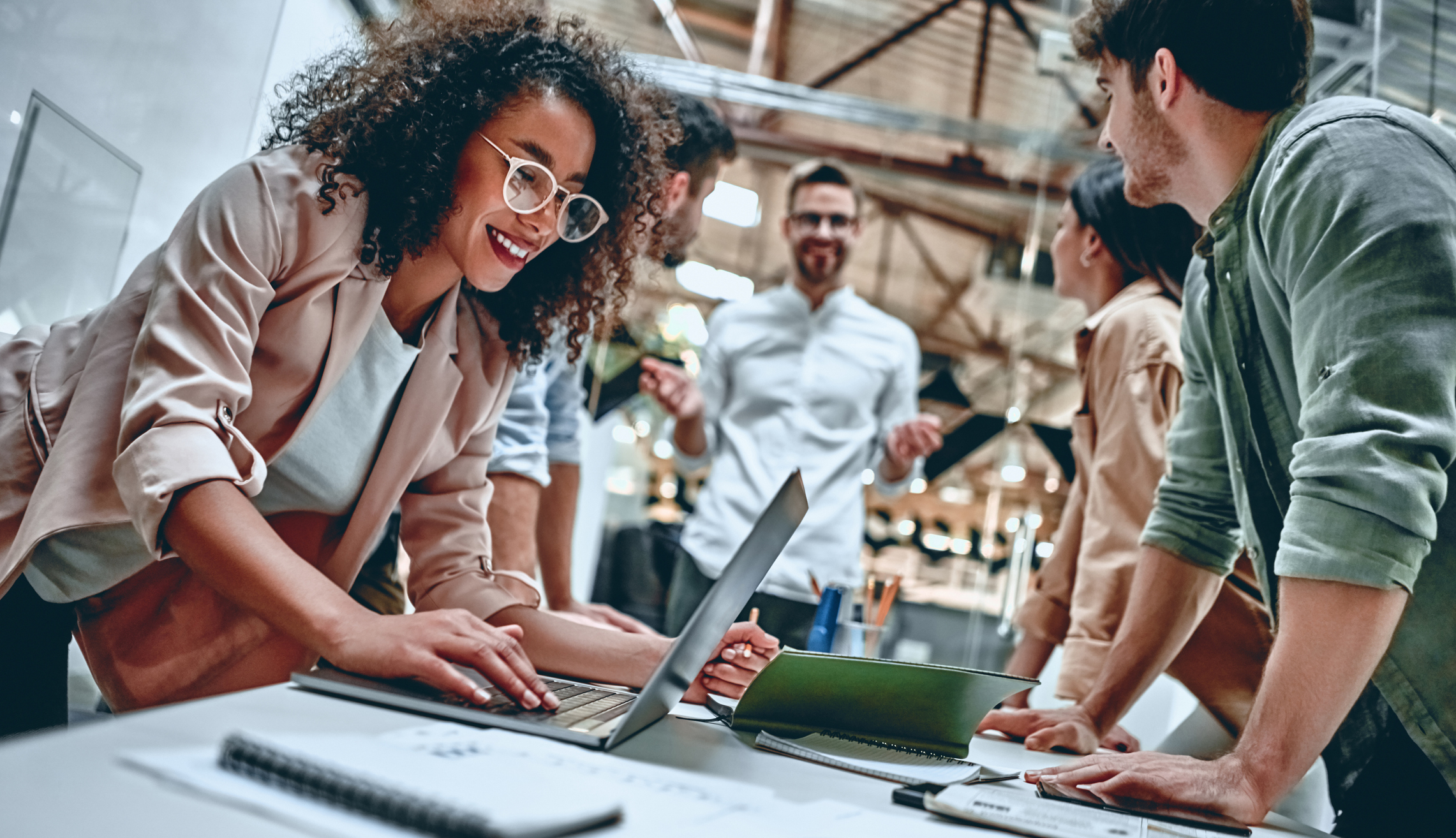 Young business people in office