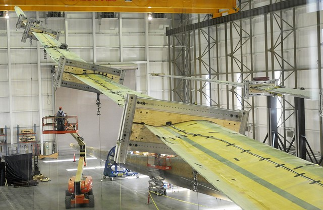 Wind blade testing at the MassCEC Wind Turbing Testing Center